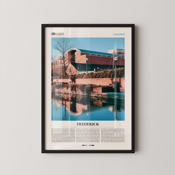 Frederick Maryland Historic Downtown Landscape Art Print
