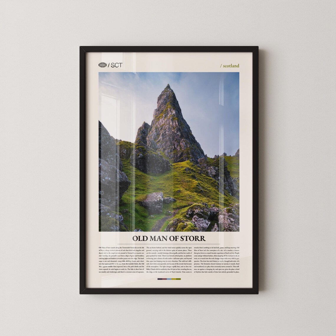 Old Man of Storr Isle of Skye Scotland Rock Photography Poster