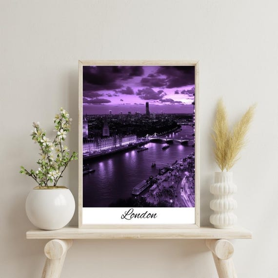 London Uk Wall Art Posters Cafe Decor Home World Poster Designs Design