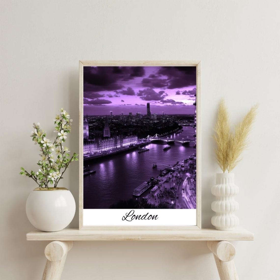London Uk Wall Art Posters Cafe Decor Home World Poster Designs Design