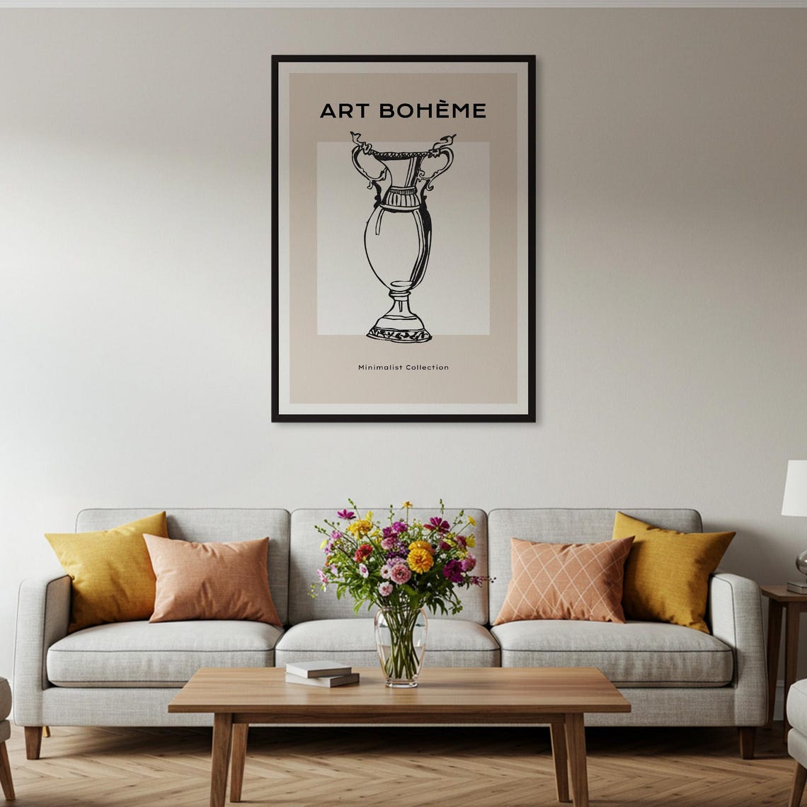 Boheme Minimalist Vase Line Art Poster - Image 4