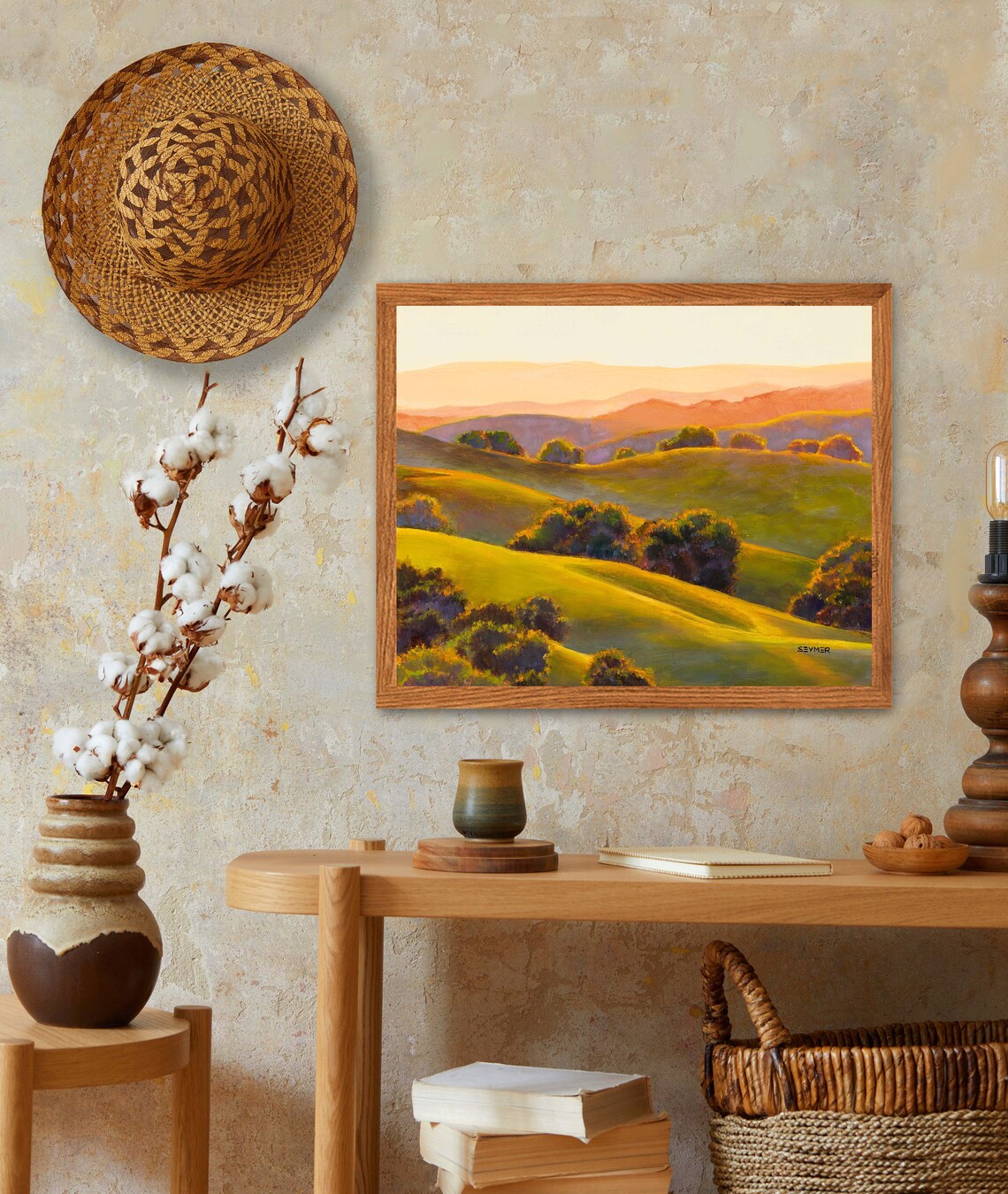 California Rolling Hills Landscape Art Print - Image 6
