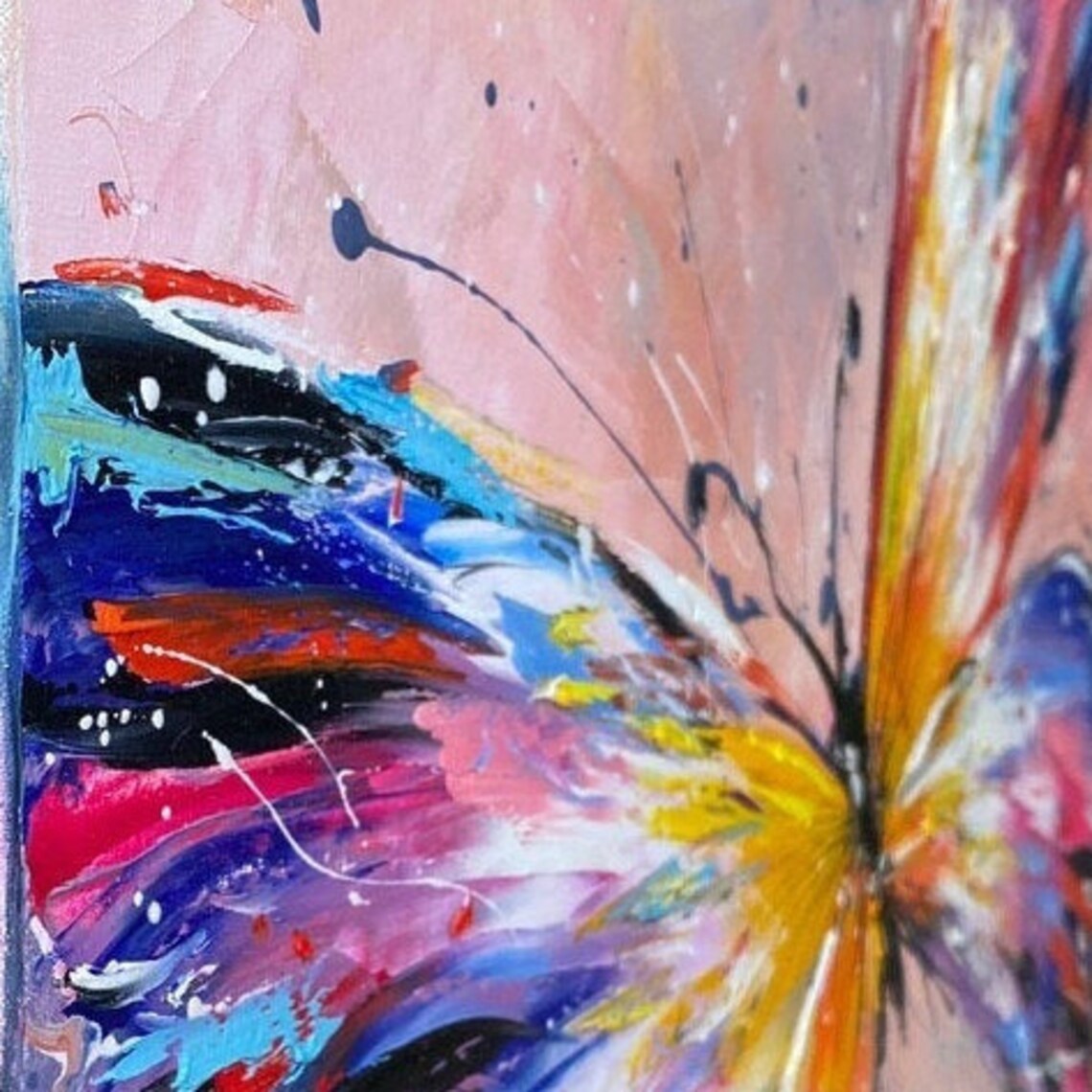 Colorful Butterfly Abstract Art Print for Nursery - Image 2