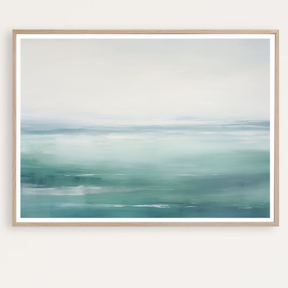 Large Ocean Watercolor Seascape Art Print