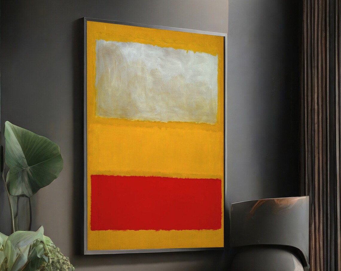 Mark Rothko Minimal Art, Contemporary Abstract Poster