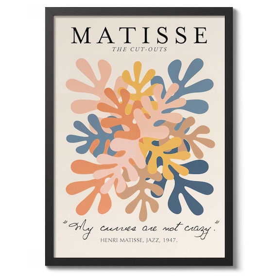 Henri Matisse The Cut Outs Colorful Organic Shapes Art Poster