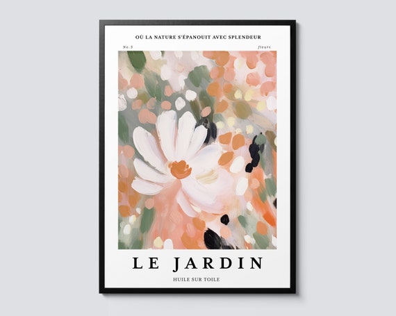 Le Jardin Floral Impressions Abstract Flower Art Print