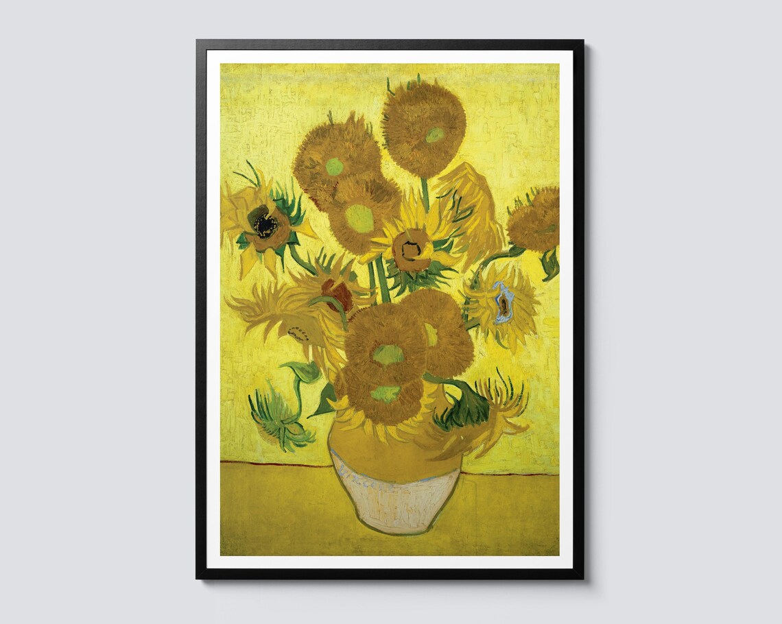 Van Gogh Sunflowers Impressionist Still Life Art Print