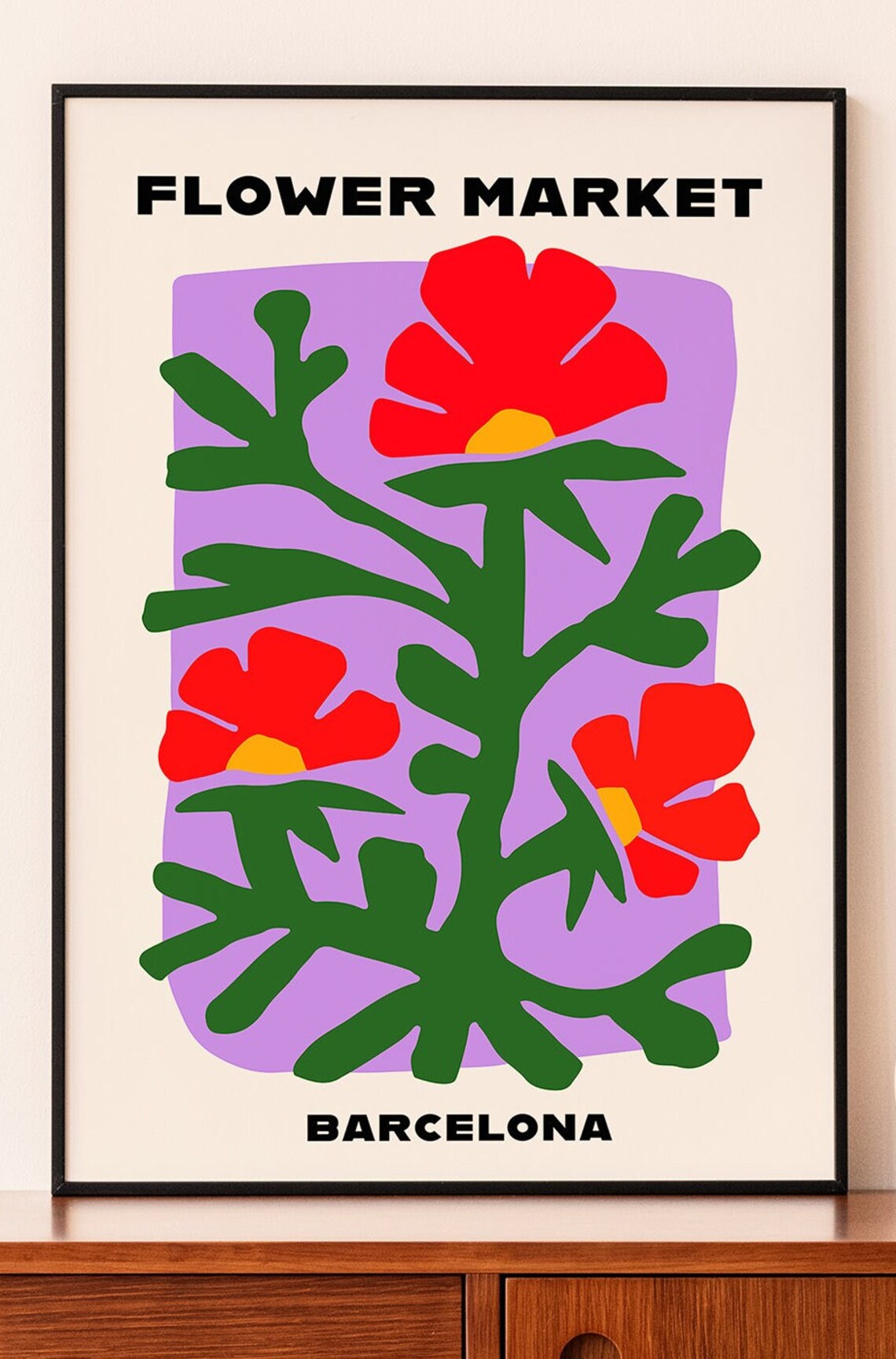 Flower Market Poster, Botanical Boho Decor - Image 4