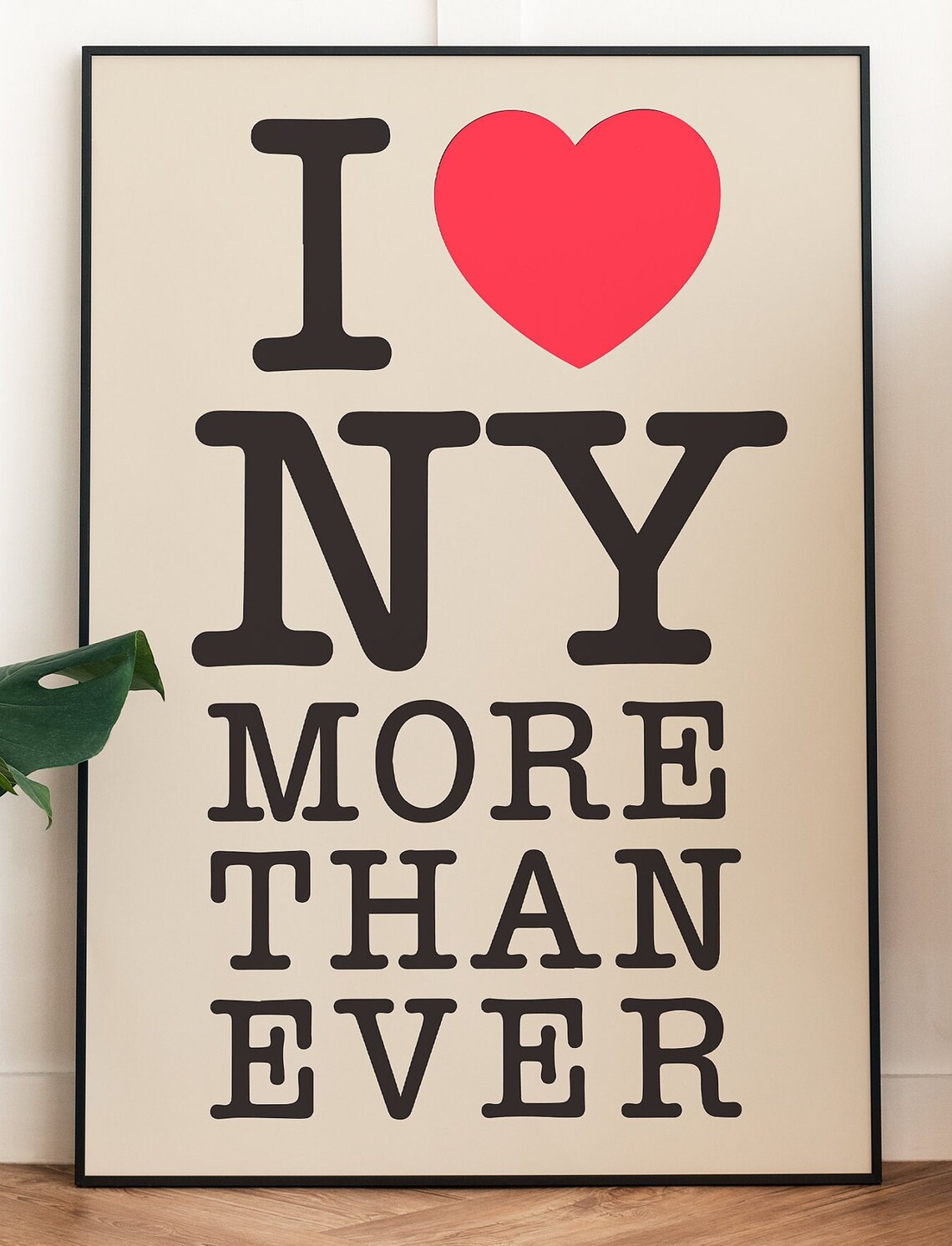 New York Travel Poster, Modern Typography Design - Image 2