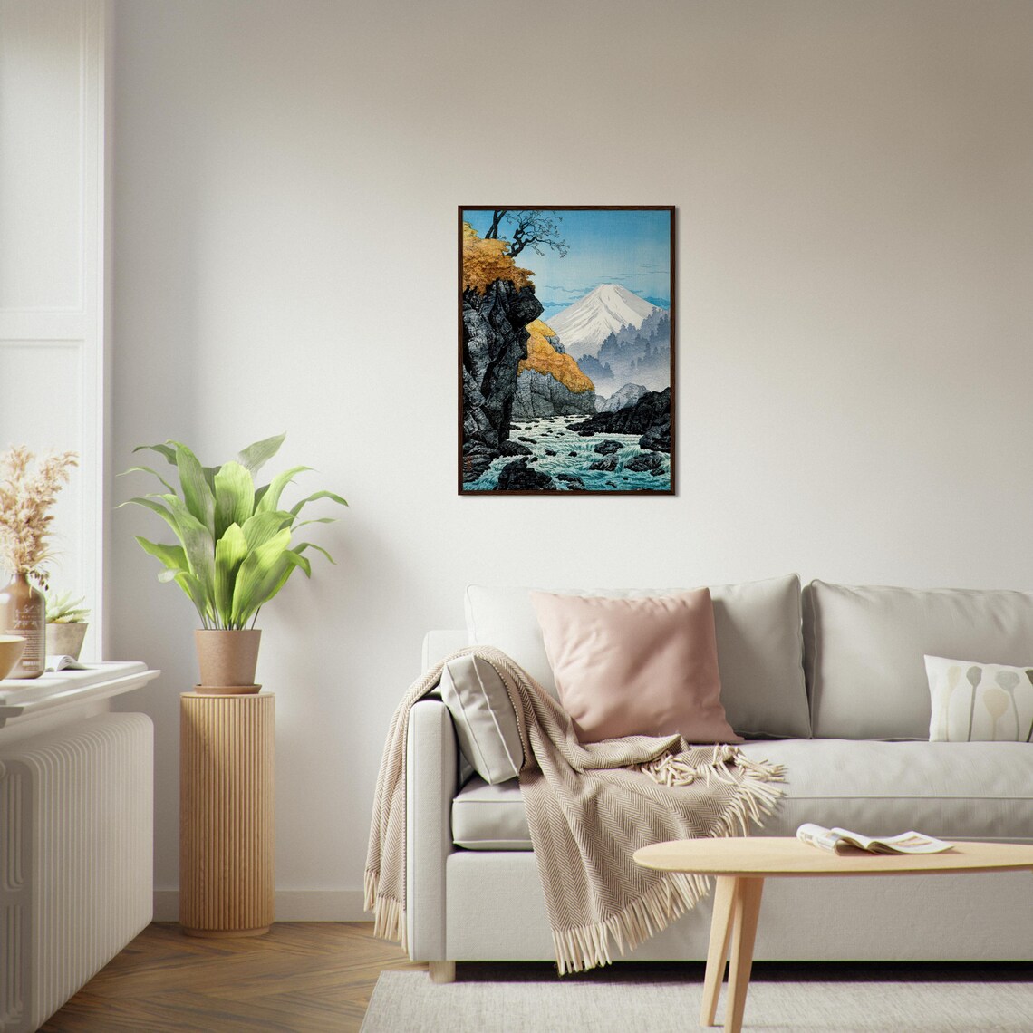 Japanese Ukiyo-E Art Print, Mount Fuji Landscape - Image 4