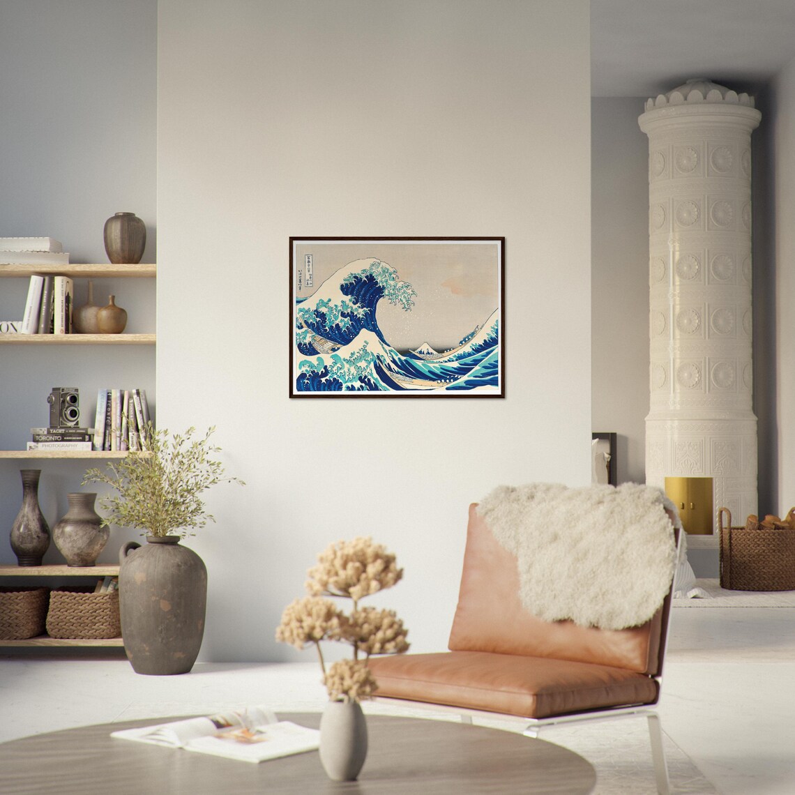 The Great Wave at Kanagawa, Vintage Japan Poster - Image 3