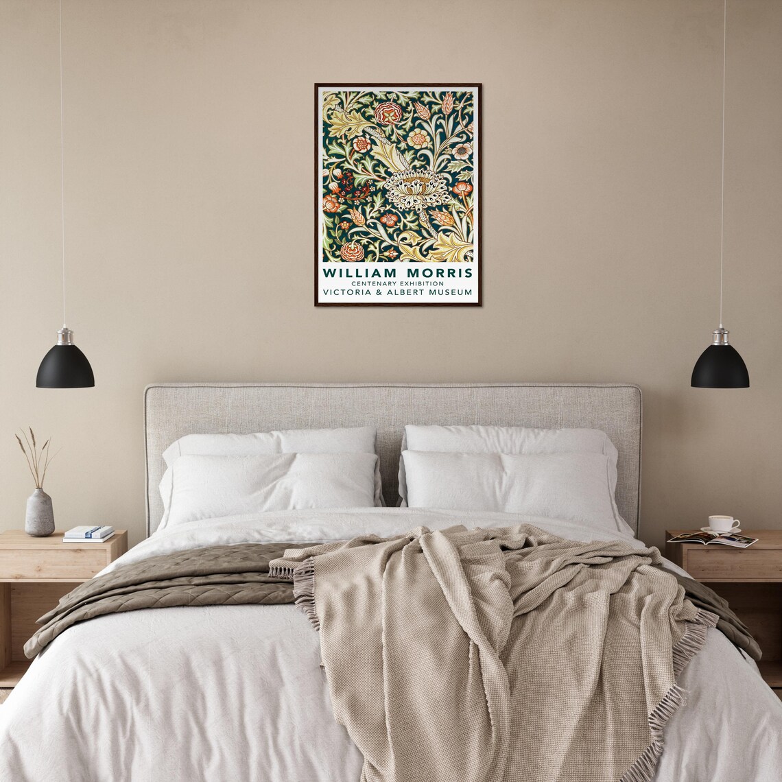 William Morris Exhibition Poster, Botanical Art Nouveau - Image 4