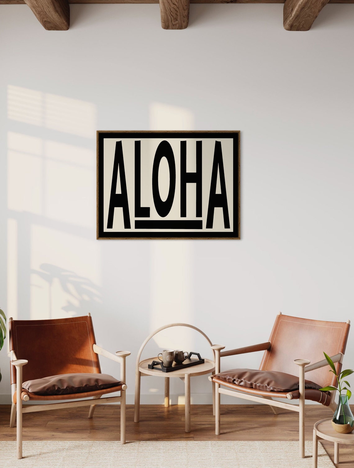 Hawaiian Aloha Modern Beach Art Print - Image 4