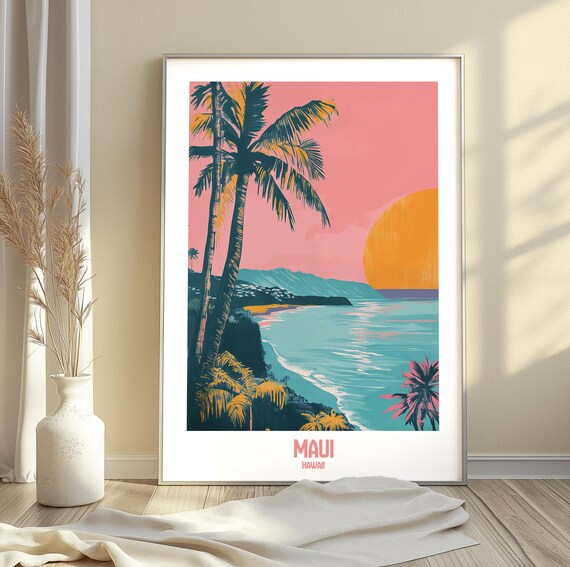 Maui Hawaii Sunset Serenity Art Print