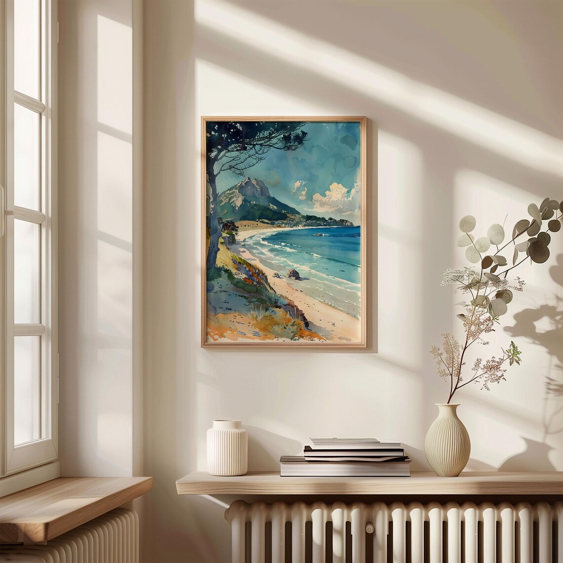 Mount Maunganui Watercolor Painting Travel Poster - Image 4