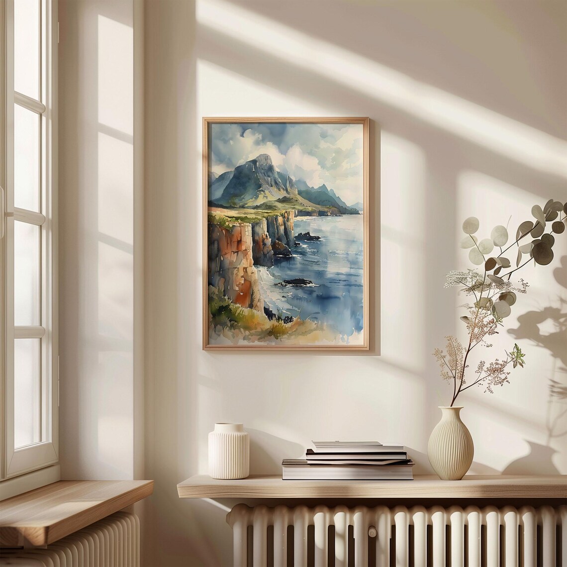 Isle Of Skye Watercolor Painting, Scotland Landscape - Image 4