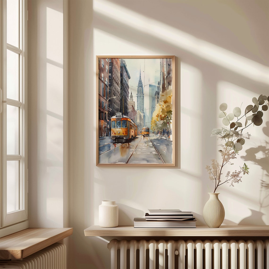 Watercolor Painting New York City Wall Art Travel Poster New York Print Cityscape Poster Home Decor Art Print C30 93 - Image 4