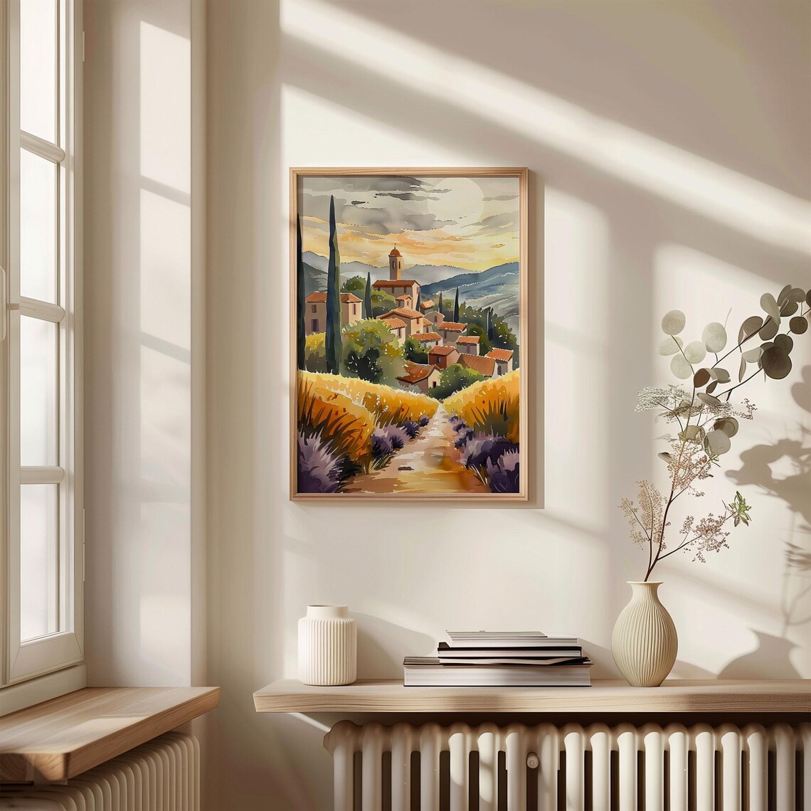 Provence France Countryside Village Watercolor Painting Poster - Image 4