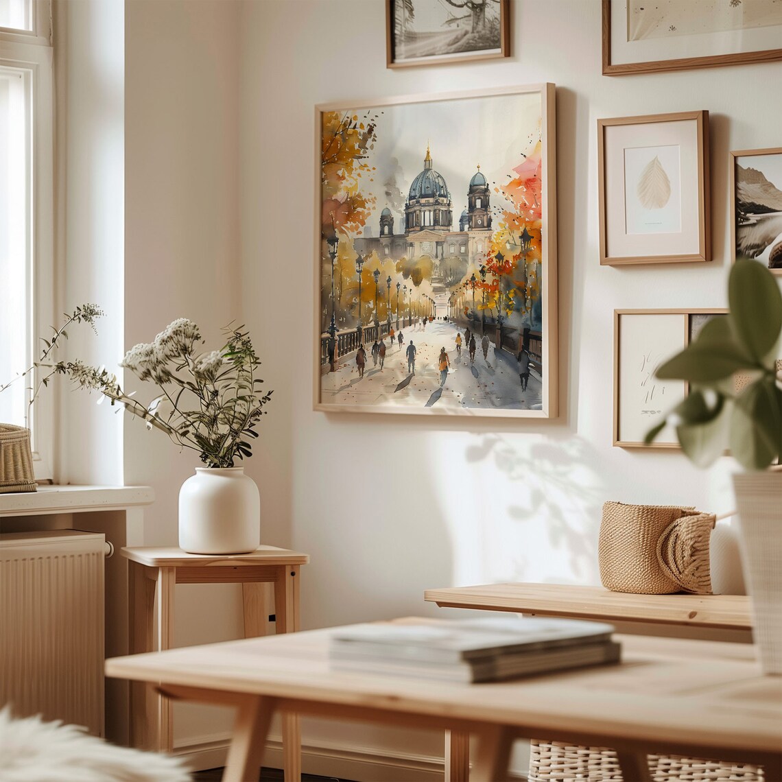 Berlin Watercolor Painting Art Print, Travel Decor - Image 3