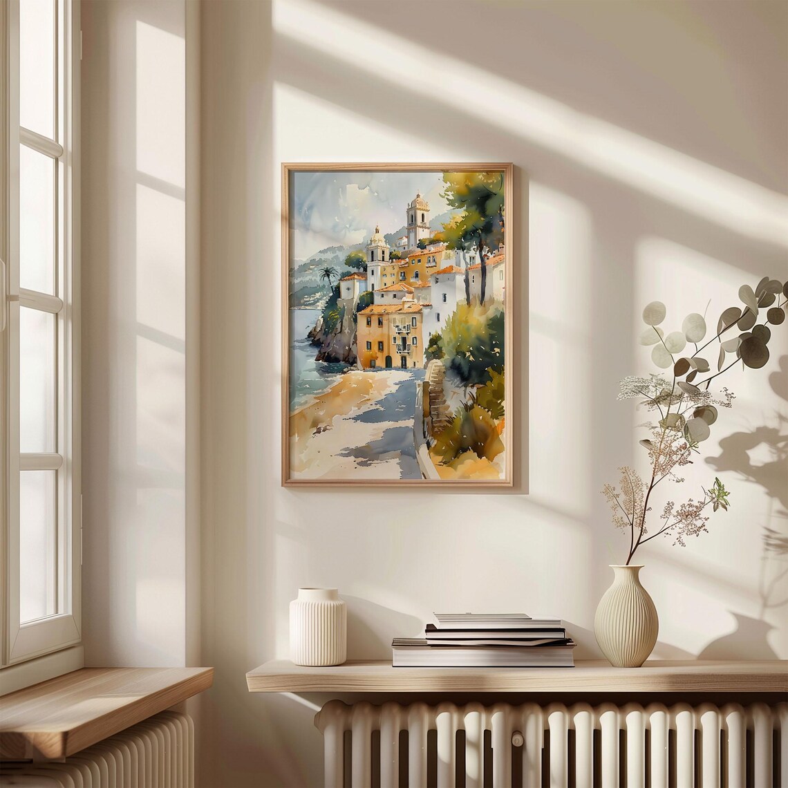 Cascais Watercolor Painting Travel Poster - Image 4