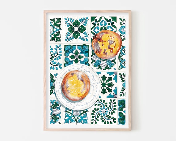 Pasteis De Nata Art Print, Portuguese Dessert