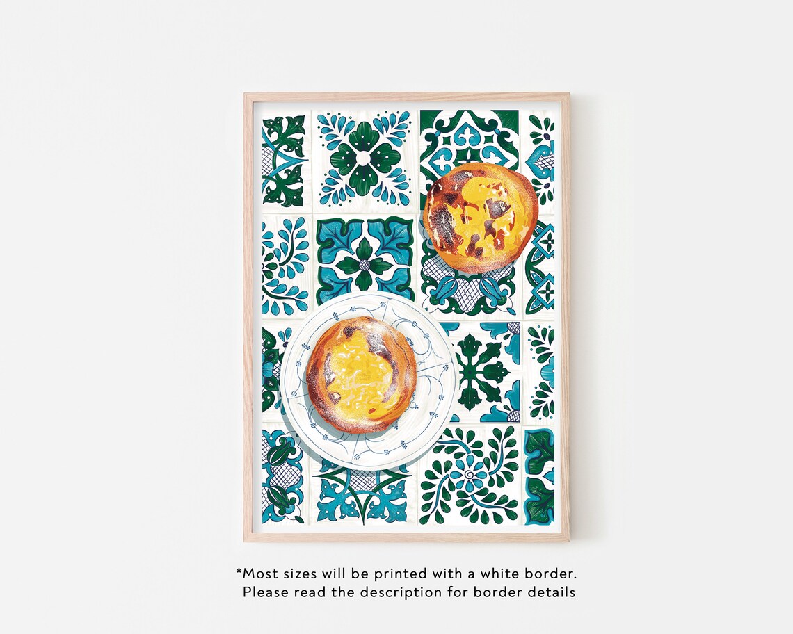 Pasteis De Nata Art Print, Portuguese Dessert - Image 3