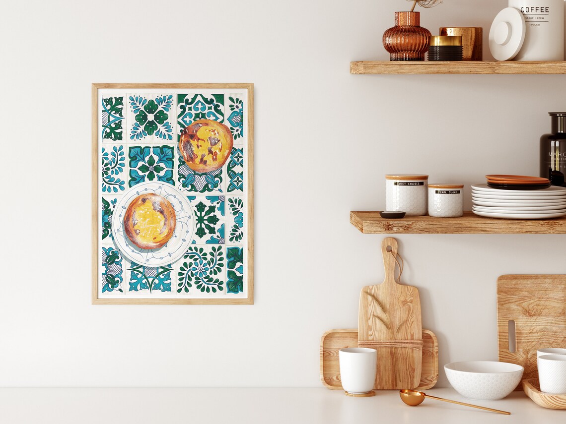 Pasteis De Nata Art Print, Portuguese Dessert - Image 2