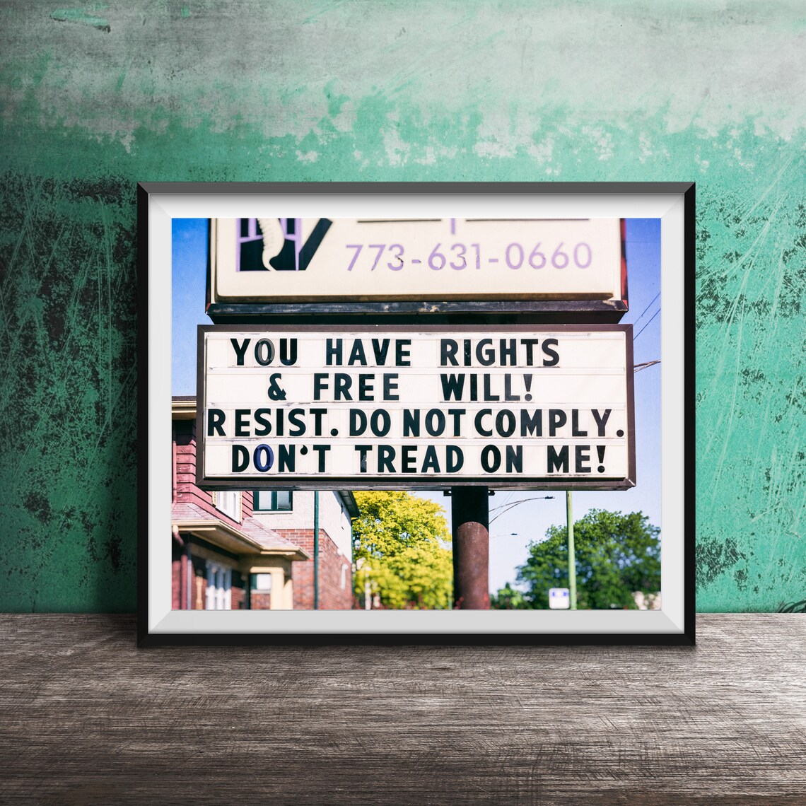 You Have Rights and Free Will Resist Do Not Comply Quote Poster