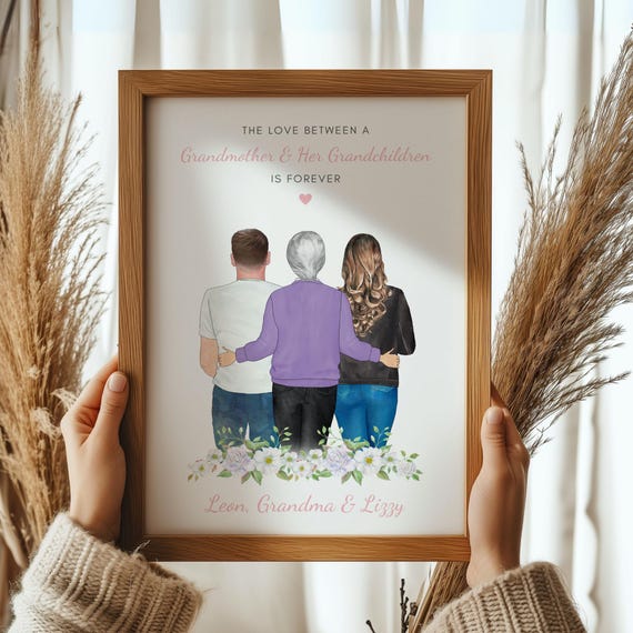 Personalised Grandma Gift Mothers Day Gift For Grandma Grandma Grandchild Gift Gift For Grandma Grandma Birthday Gift Gift For Gran