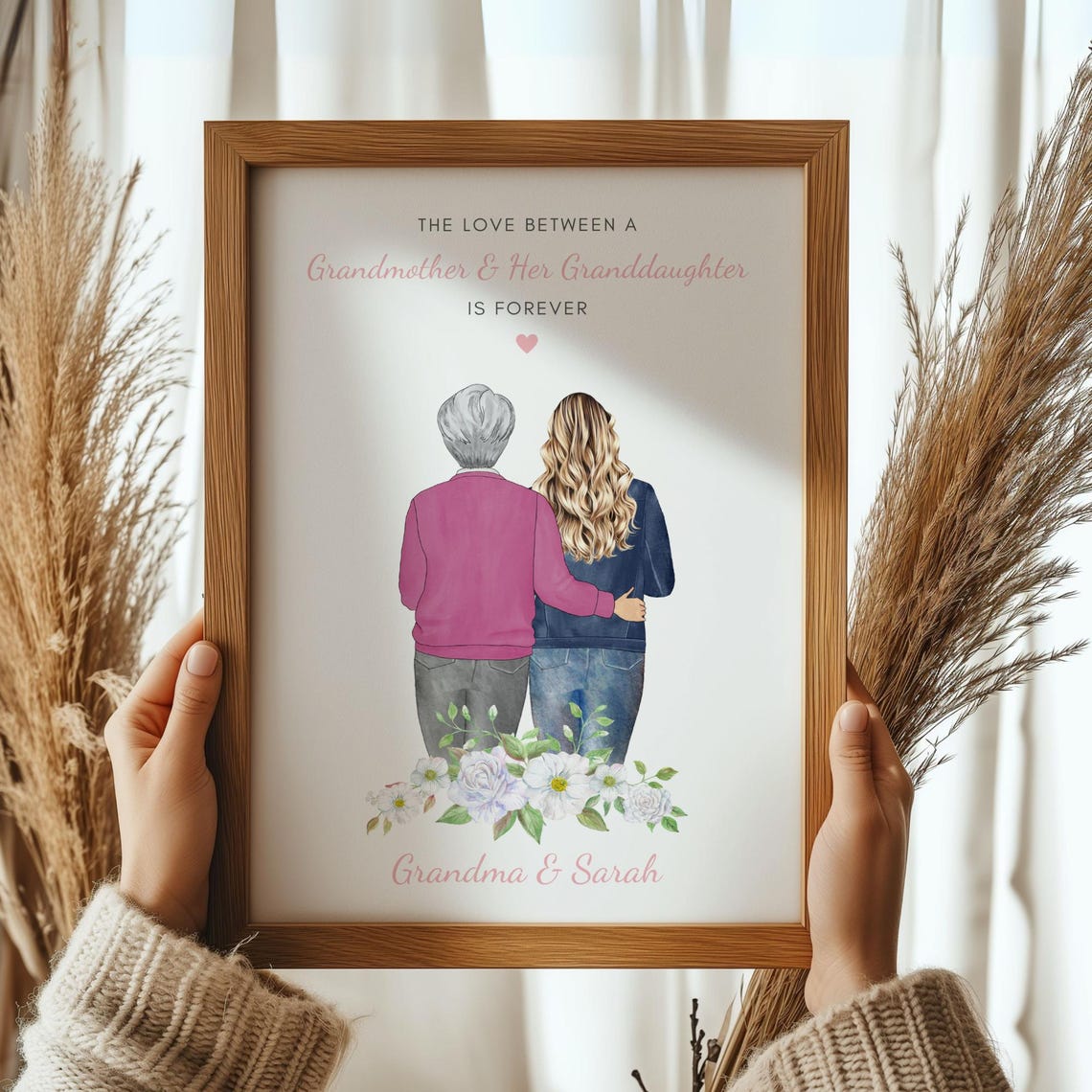 Gift For Grandma Mothers Day Gift For Grandma Grandma And Granddaughter Print Mothers Day Print Mothers Day Gift Family Keepsake