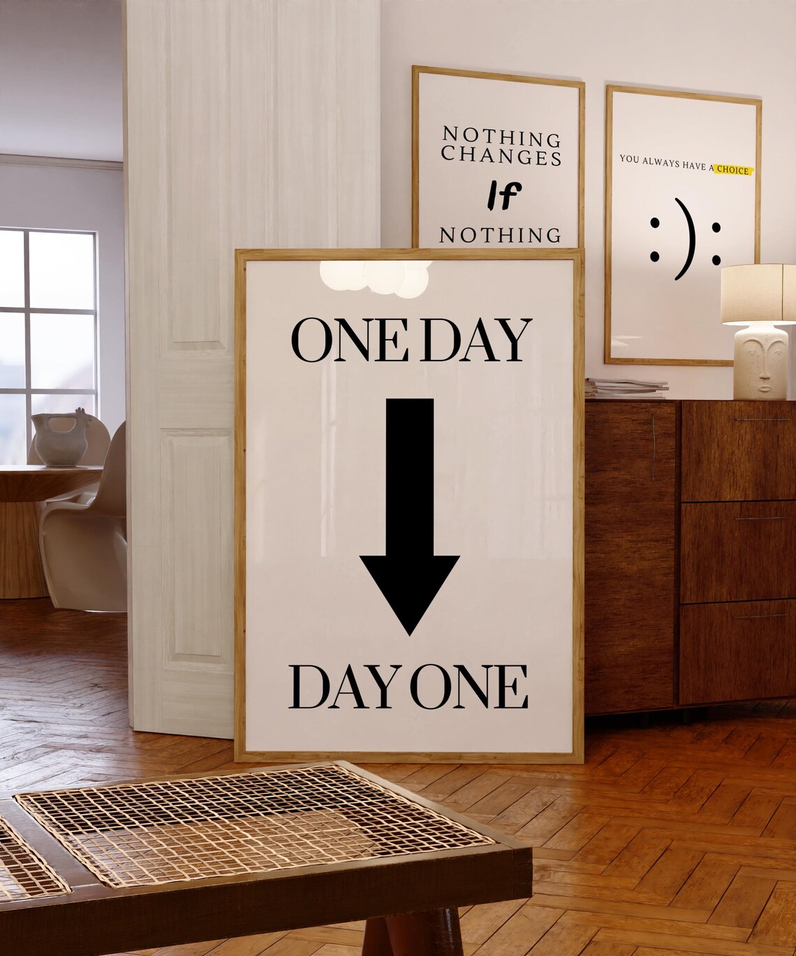 One Day Or Day One, Motivational Mindset Poster