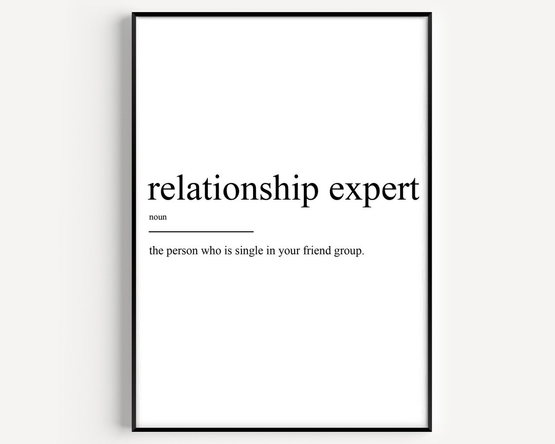 Relationship Expert Definition Poster