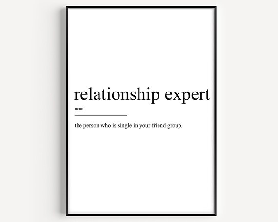 Relationship Expert Definition Poster