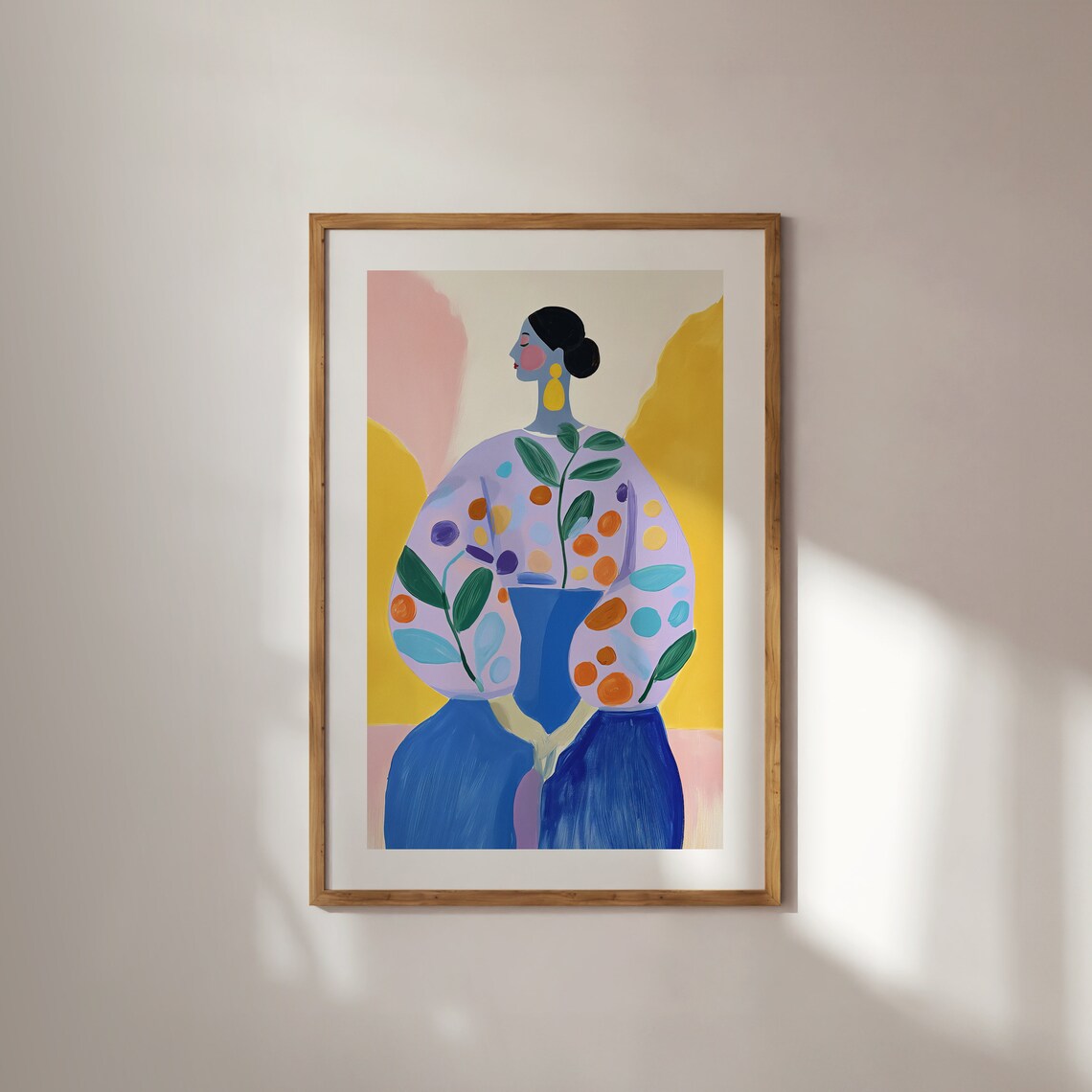 Abstract People, Mid Century Vintage Remix Print - Image 3