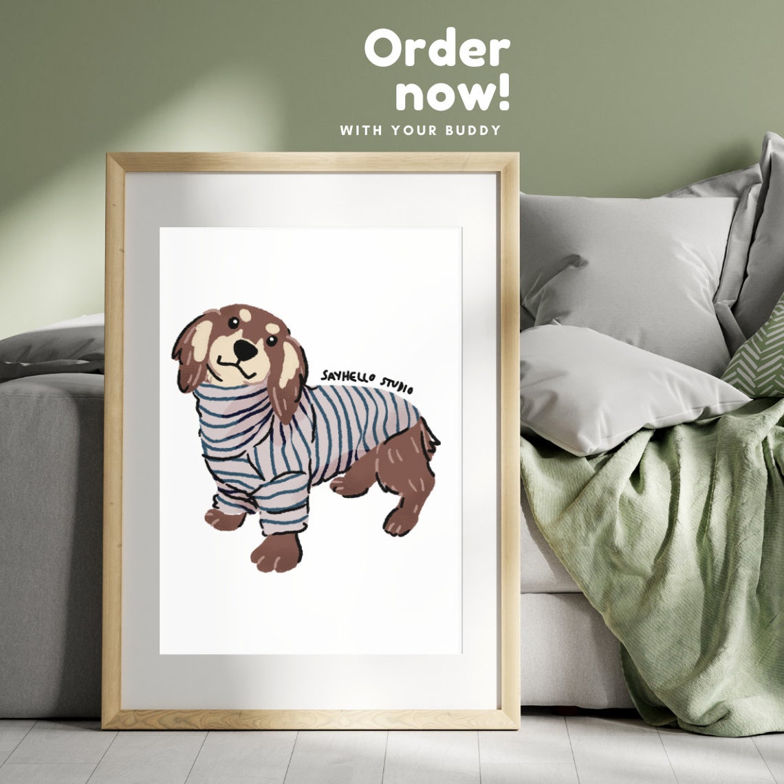 Custom Pet Portrait Perfect Pet Lover Gift Pet Portrait Painting Pet Memorial Dog Sketch Pet Loss Gift Portrait From Photo Pet Art - Image 2