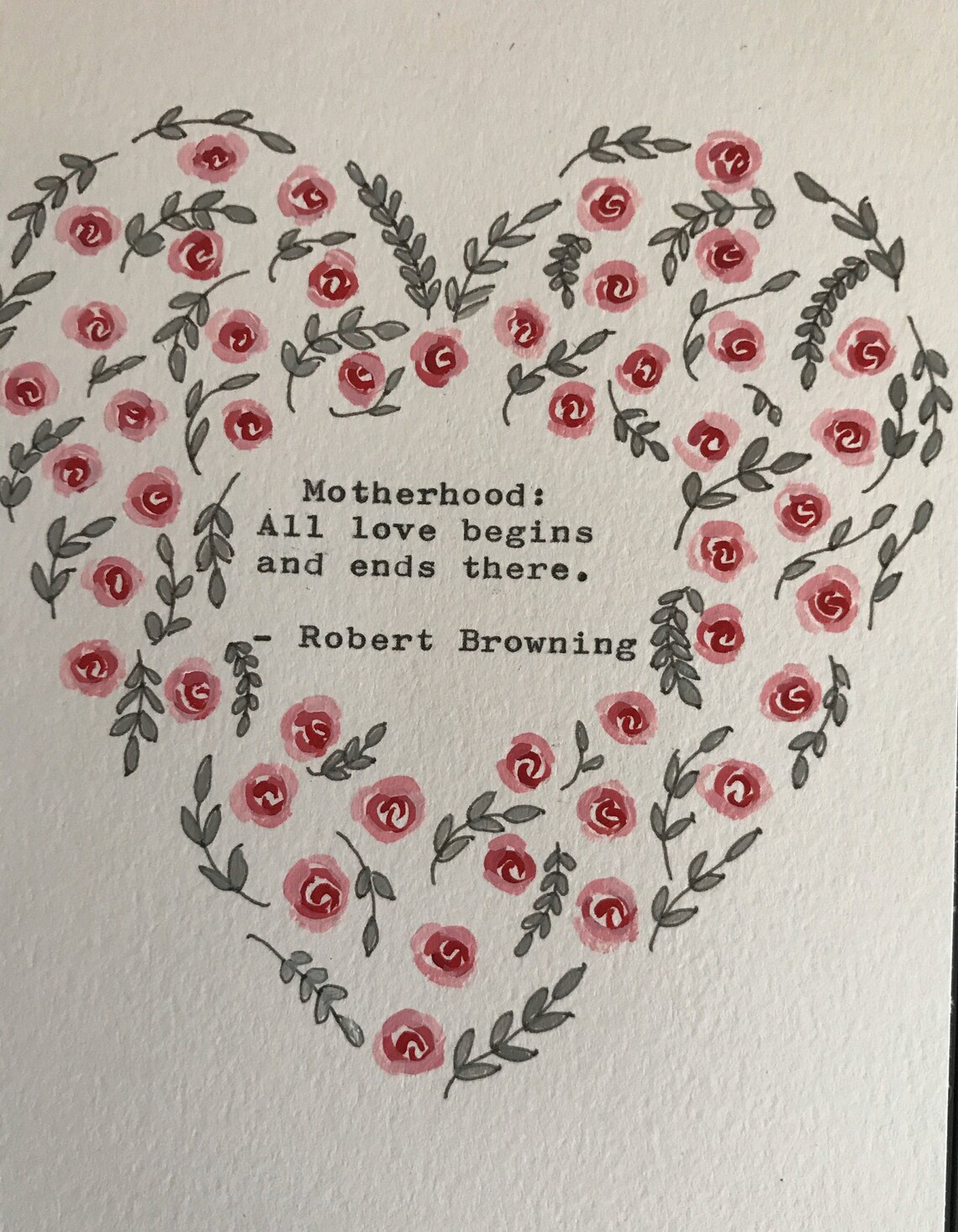 Robert Browning Motherhood Quote Art Print - Image 2