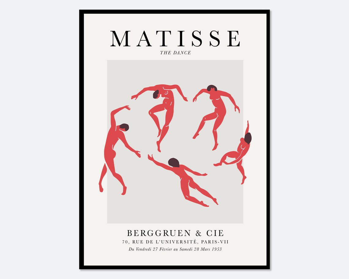 Matisse The Dance Cut Outs Vintage Poster Art Print