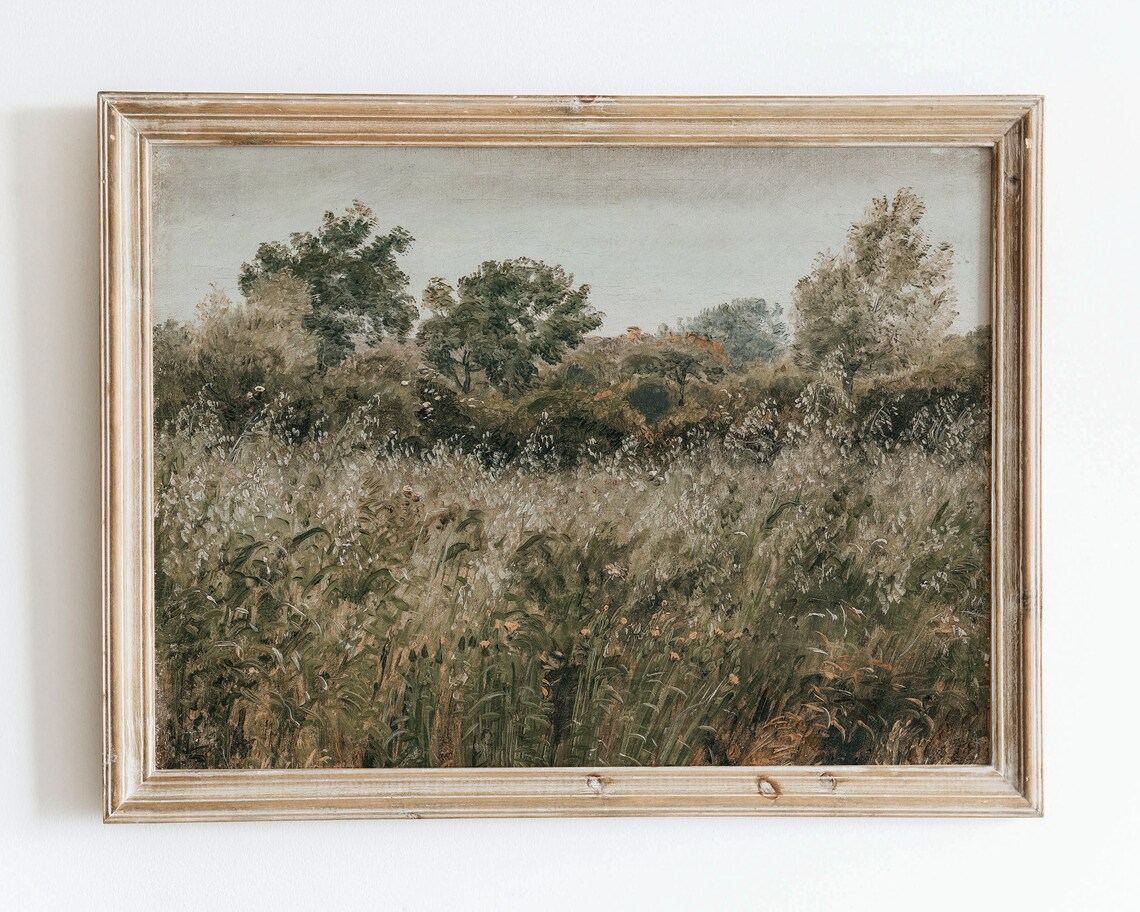 Rustic Vintage European Country Field Art Print