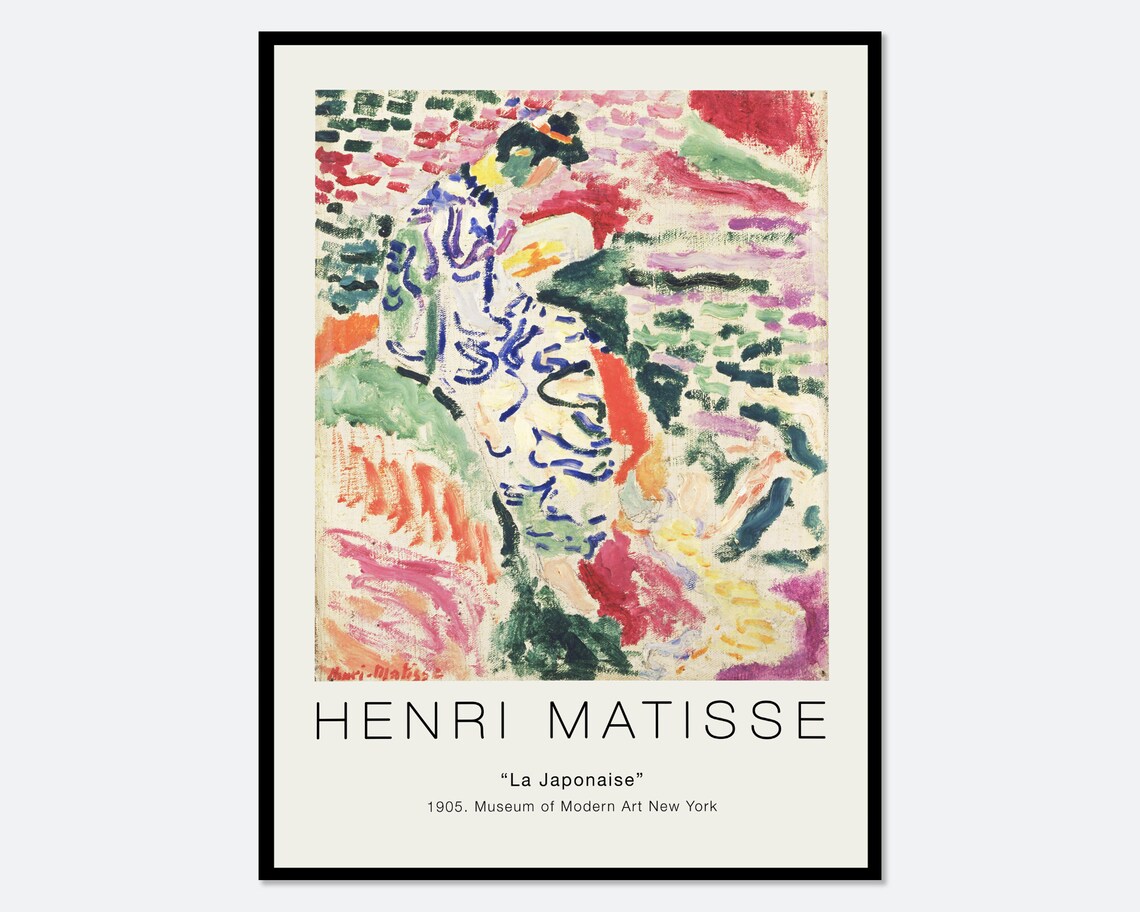 Henri Matisse La Japonaise Water Vintage Poster Print