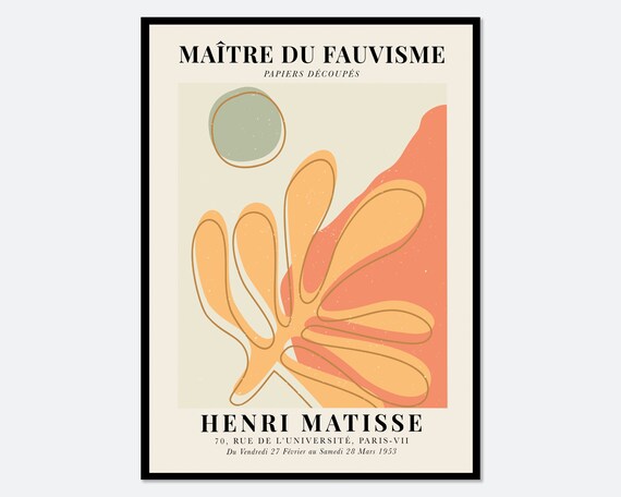 Matisse Cut Outs Botanical Vintage Poster, Berggruen