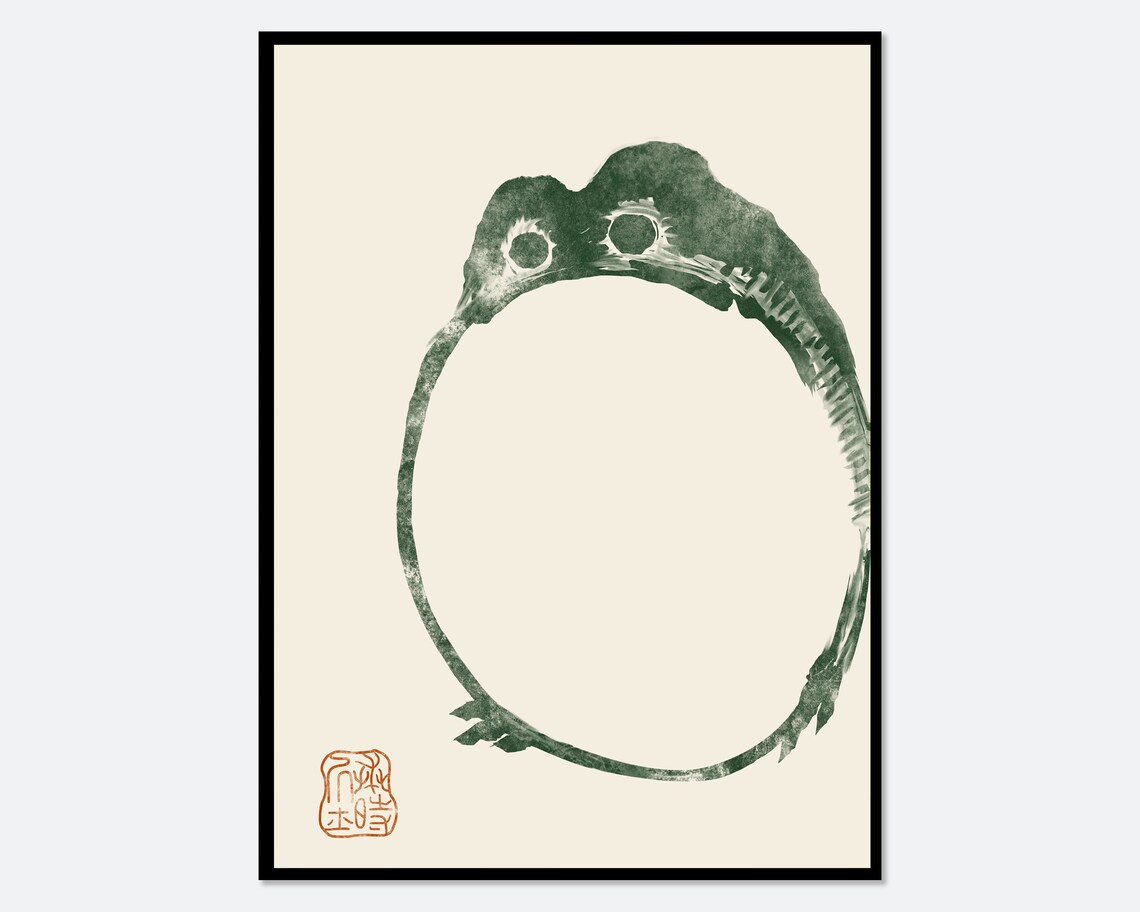 Matsumoto Hoji Frog Exhibition Poster, Japanese Art