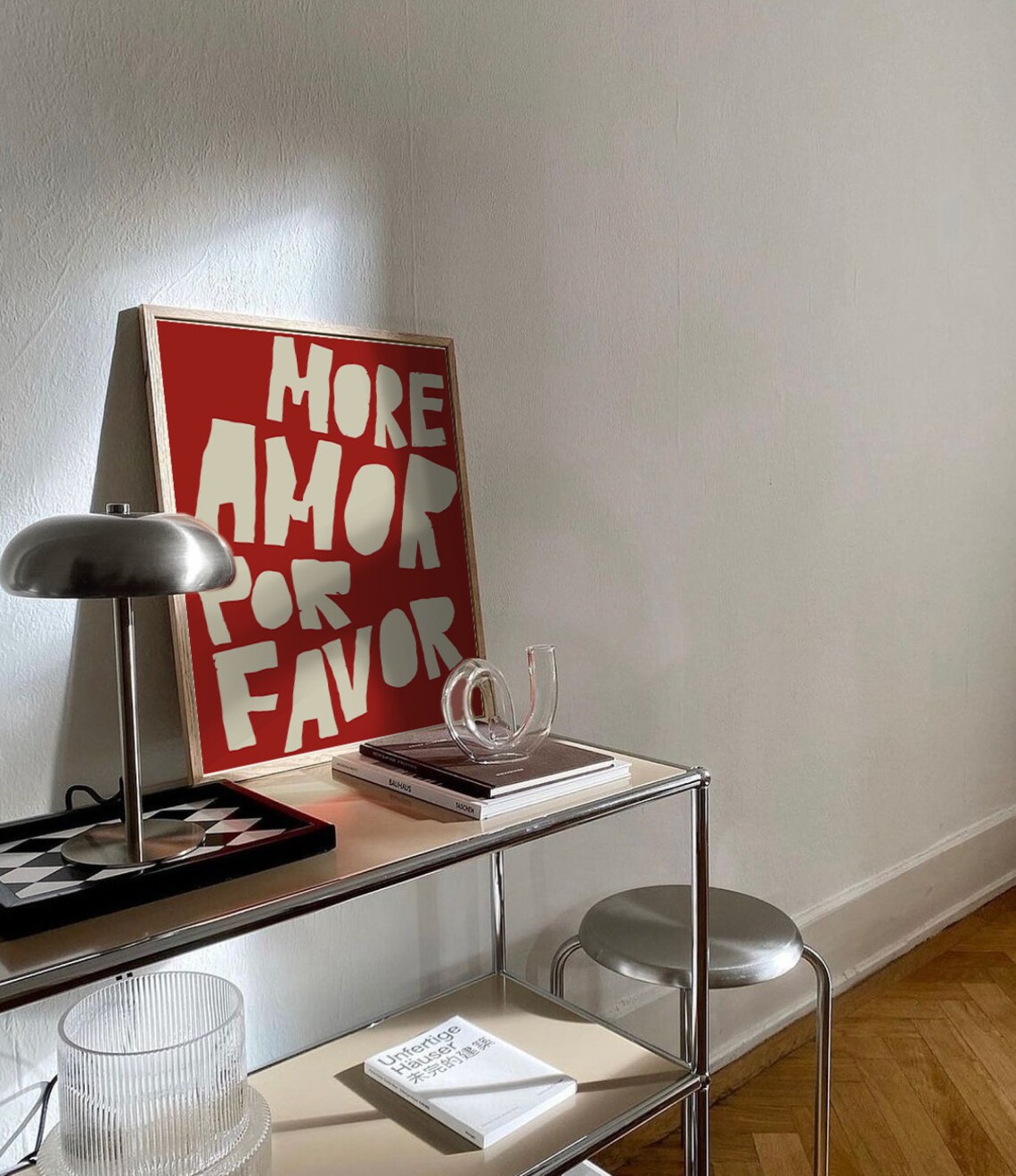 More Amor Por Favor Poster Love Quote Print Red Pink Wall Art Print Trendy Poster Aesthetic Modern Eclectic Poster Preppy Room Maximalist - Image 3
