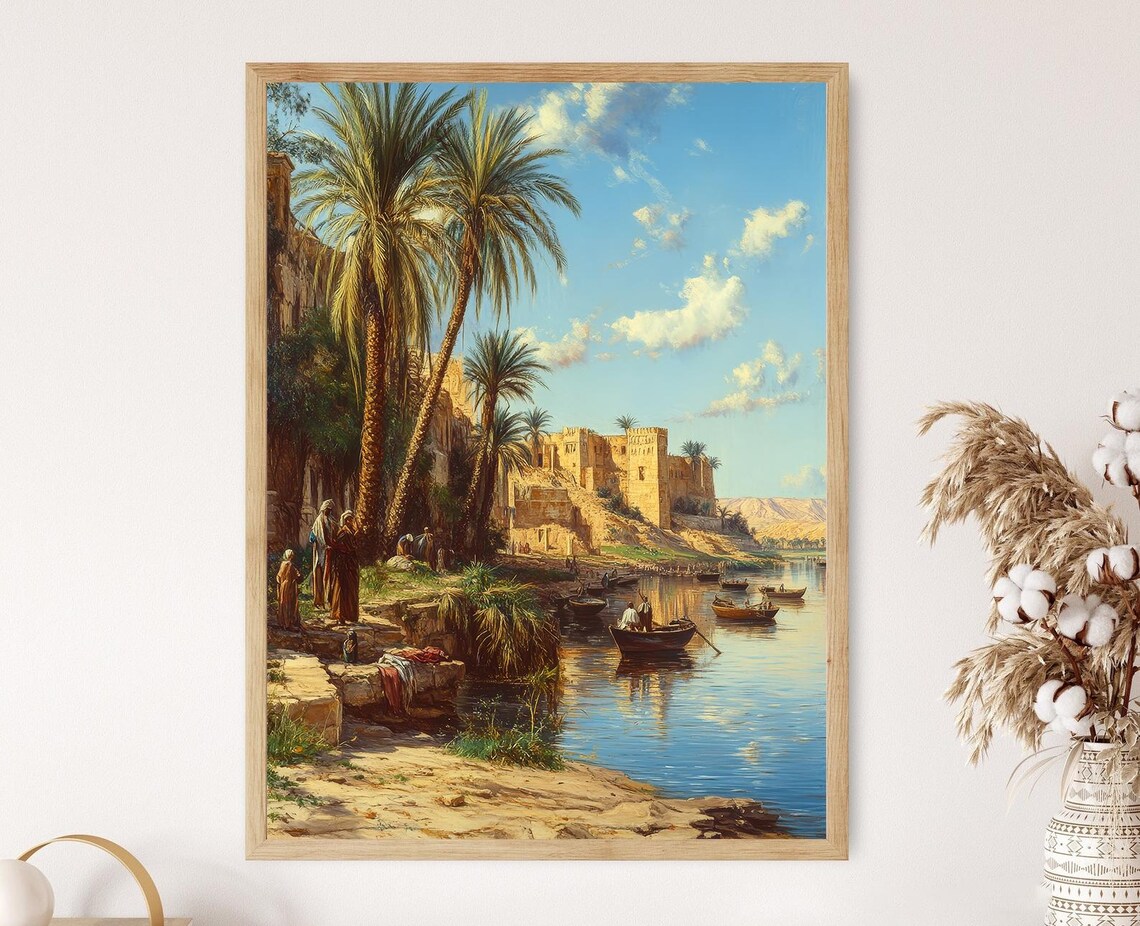 Mesopotamian Riverbank Art Print, Tigris and Euphrates