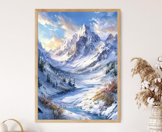 Ural Mountains Art Print Russian Landscape