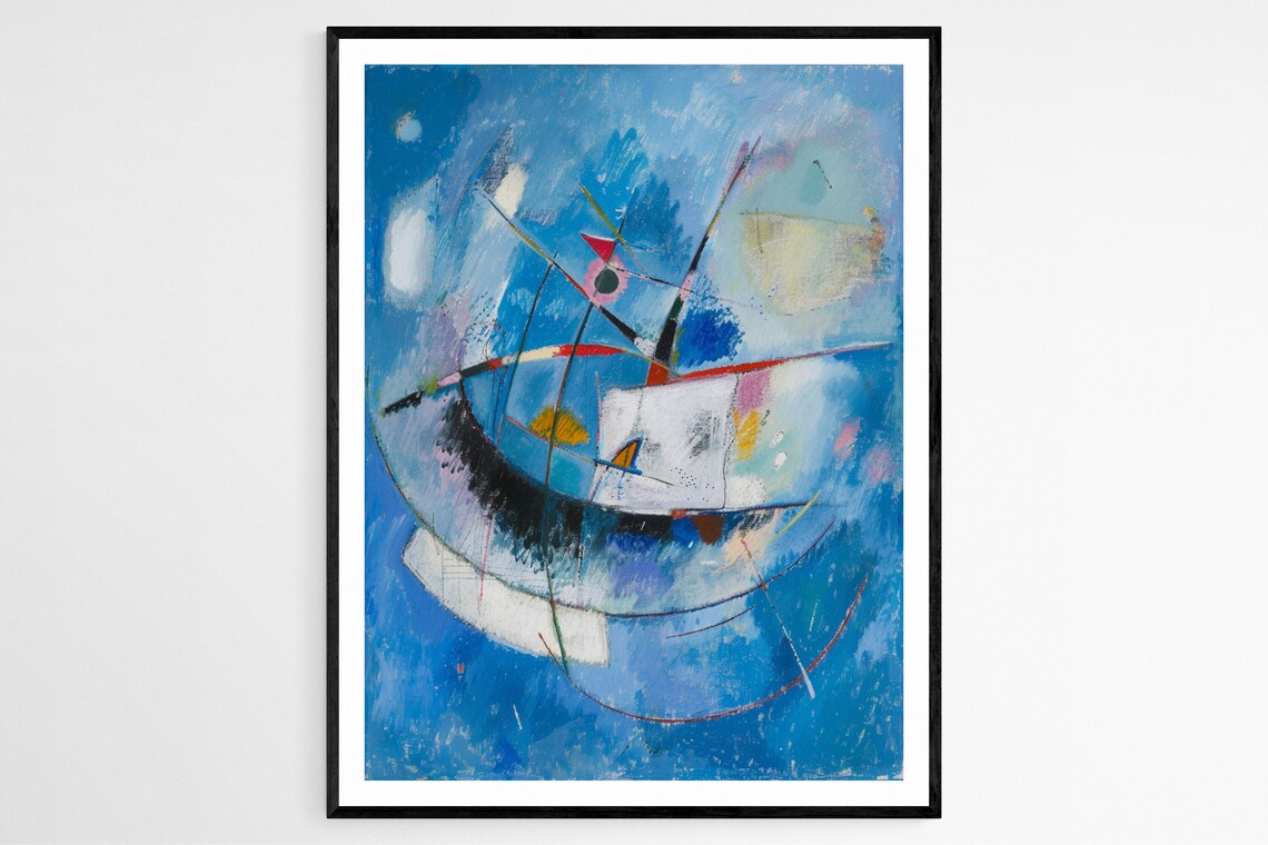 Expressionist Kandinsky Style Art, Living Room Decor