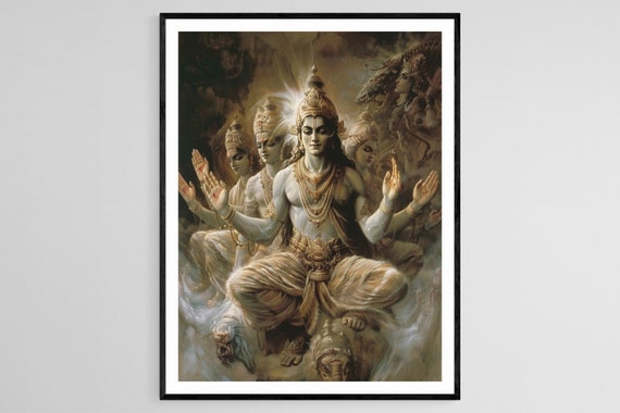 Bhagavad Gita Inspired Artwork Traditional Text Art Print Perfect For Spiritual Decor Hindu Gift
