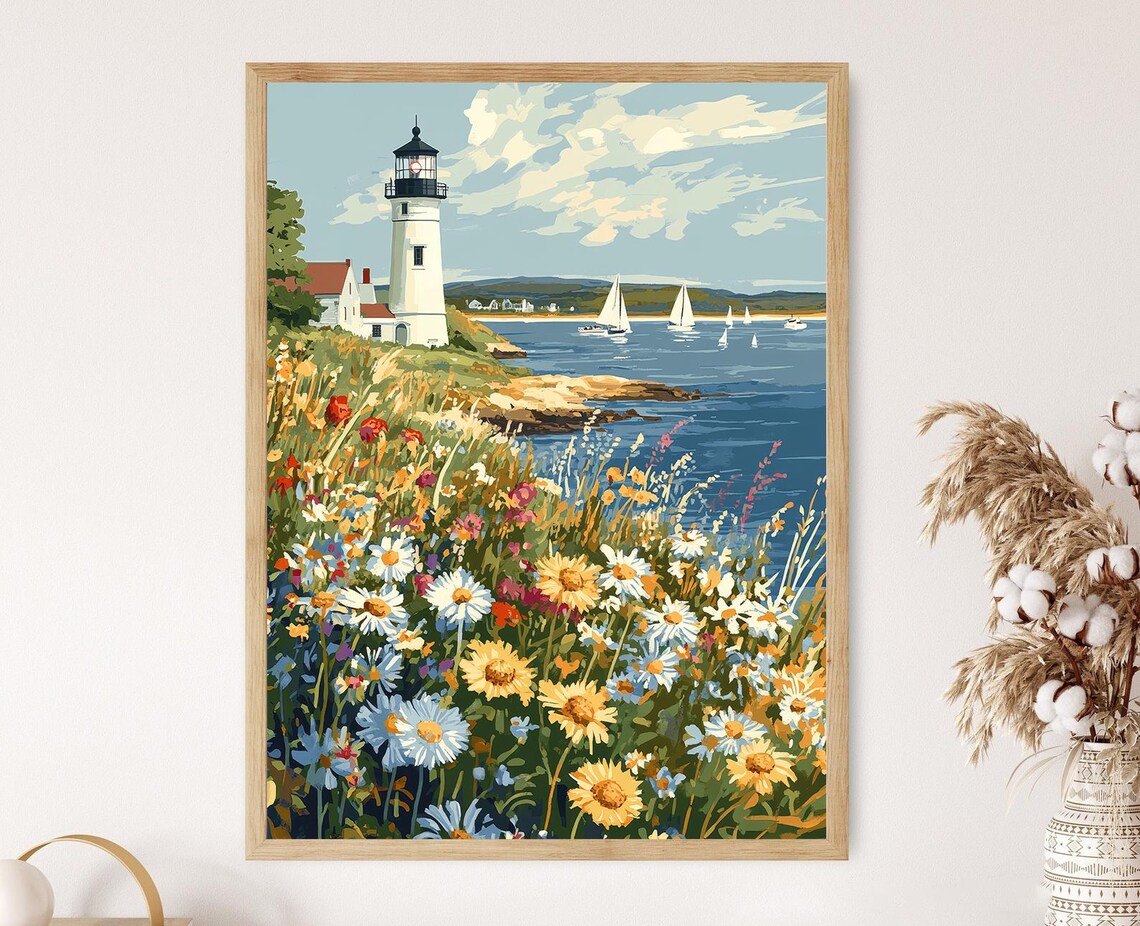 Edgartown Lighthouse, Martha's Vineyard Art Print