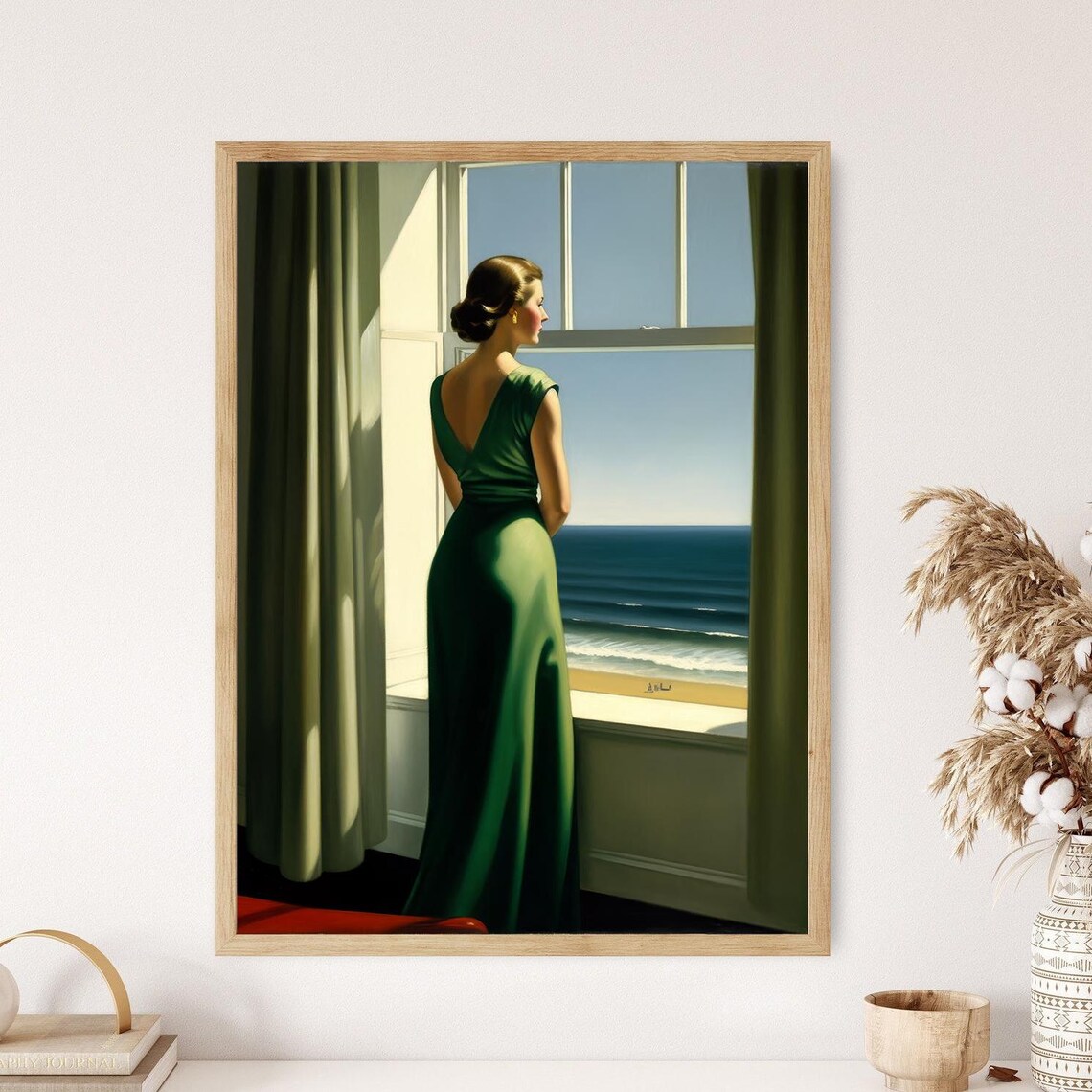 Edward Hopper-Inspired Vintage Art Print, Wall Decor