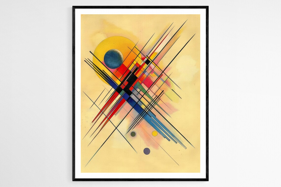 Kandinsky Style Abstract Expressionist Art Print